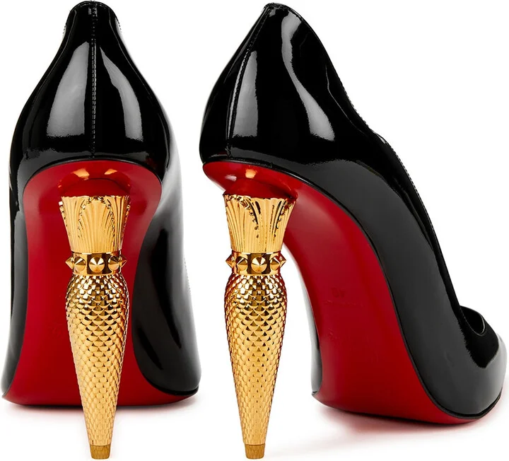 Christian Louboutin Lipchick 100 Patent Leather Pumps - Image 3