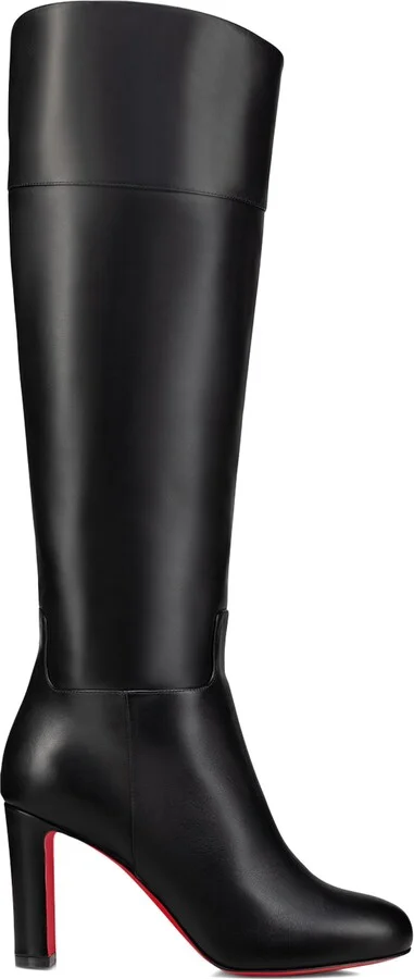 Christian Louboutin Loo Botta Leather Knee-High Boots 85