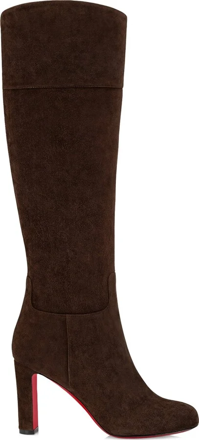 Christian Louboutin Loo Botta Suede Knee-High Boots 85