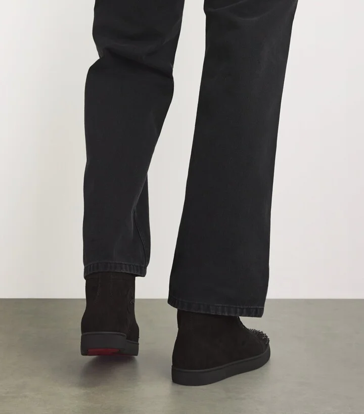 Christian Louboutin Lou Spikes Suede Sneakers - Image 2