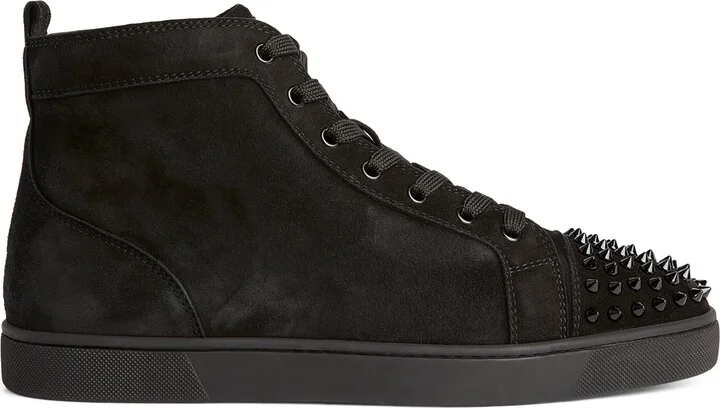 Christian Louboutin Lou Spikes Suede Sneakers - Image 6