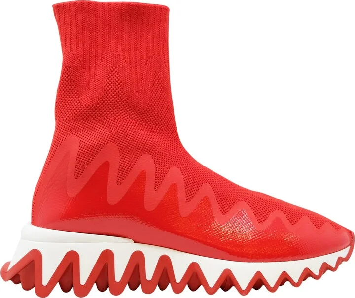 Christian Louboutin Loubi Fabric Sharkysock Sneakers