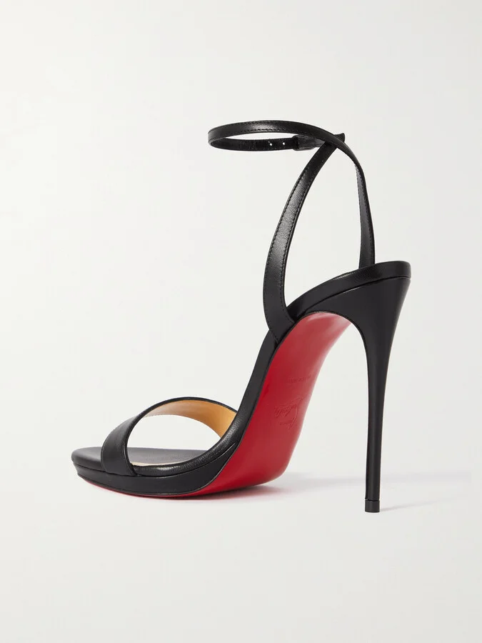 Christian Louboutin - Loubi Queen 120 Leather Sandals - Black - Image 3