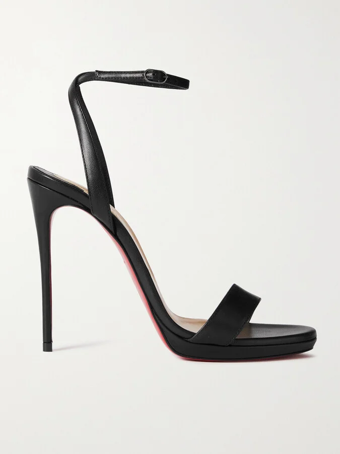Christian Louboutin - Loubi Queen 120 Leather Sandals - Black