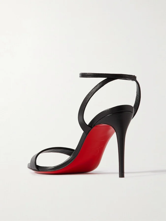 Christian Louboutin - Loubigirl 85 Leather Sandals - Black - Image 3