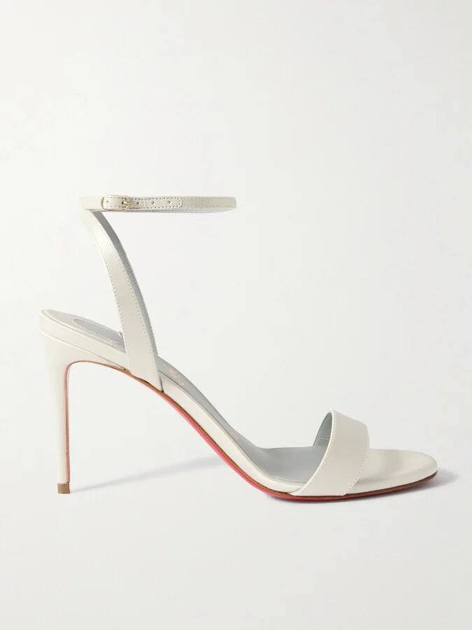 Christian Louboutin - Loubigirl 85 Satin Sandals - Off-white
