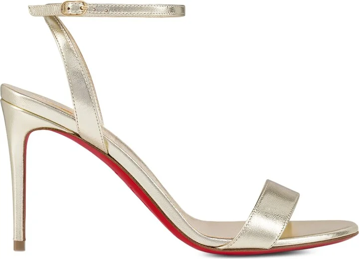 Christian Louboutin Loubigirl Metallic Leather Sandals 85
