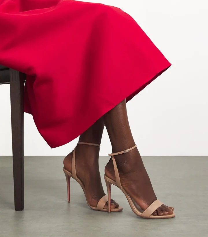 Christian Louboutin Loubigirl Nappa Leather Heeled Sandals 100 - Image 2
