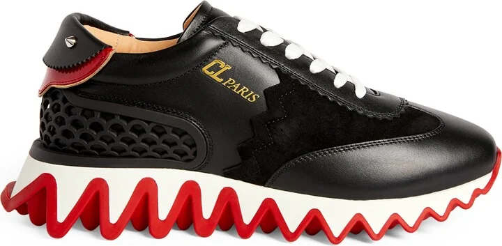 Christian Louboutin Loubishark Calfskin Sneakers - Image 4