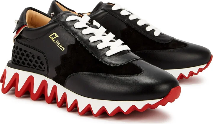 Christian Louboutin Loubishark Donna Black Leather Sneakers - Image 2