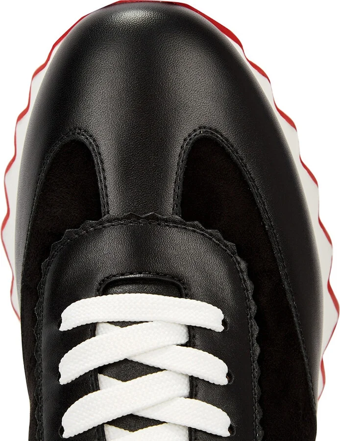 Christian Louboutin Loubishark Donna Black Leather Sneakers - Image 4