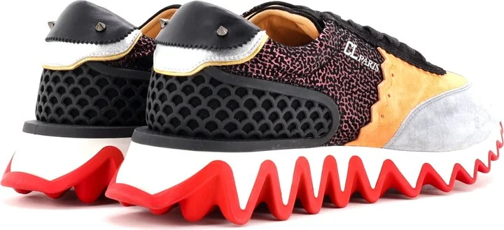 Christian Louboutin Loubishark Sneakers Leather and Suede - Image 3