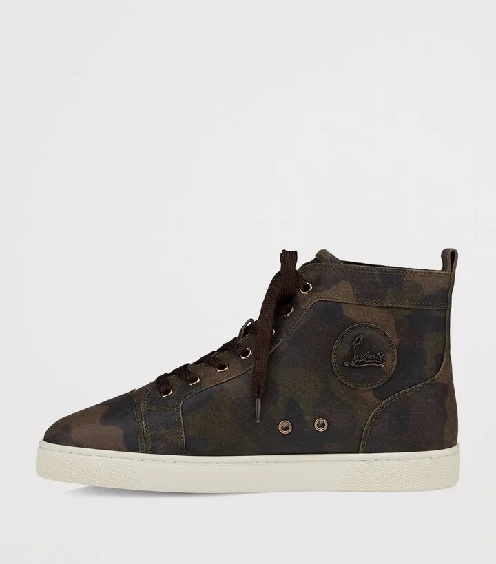 Christian Louboutin Louis Camouflage High-Top Sneakers - Image 3