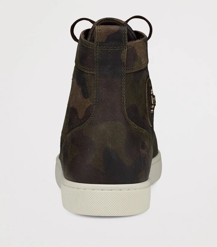 Christian Louboutin Louis Camouflage High-Top Sneakers - Image 5