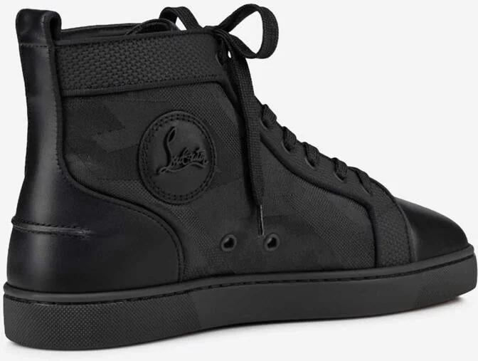 Christian Louboutin Louis Jacquard Leather Sneakers - Image 5