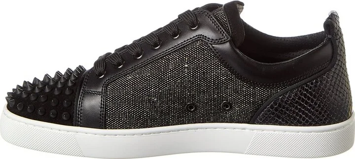 Christian Louboutin Louis Junior Orlato Linen & Leather Sneaker - Image 2