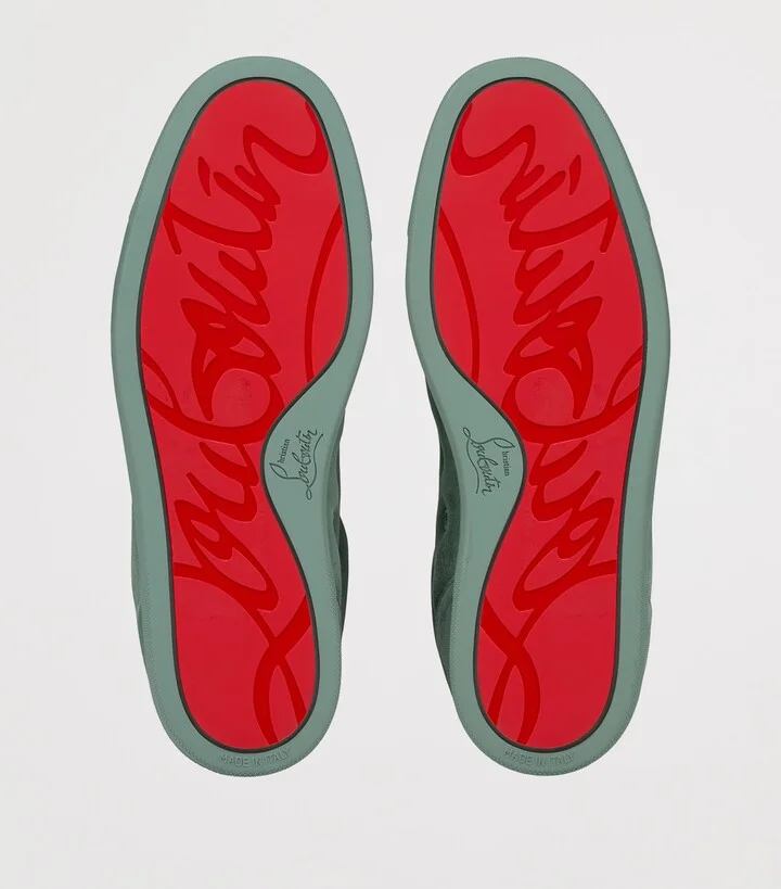 Christian Louboutin Louis Junior Orlato Velour Sneakers - Image 5