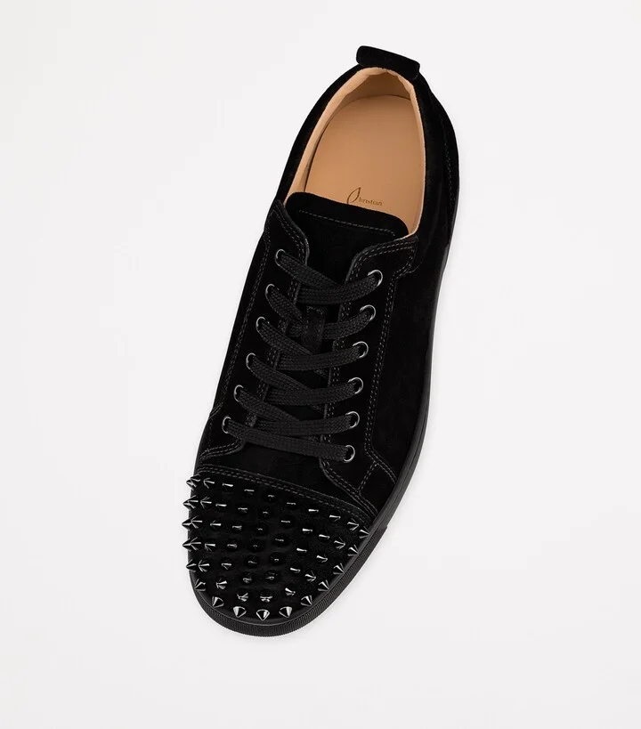 Christian Louboutin Louis Junior Spikes Leather Sneakers - Image 3