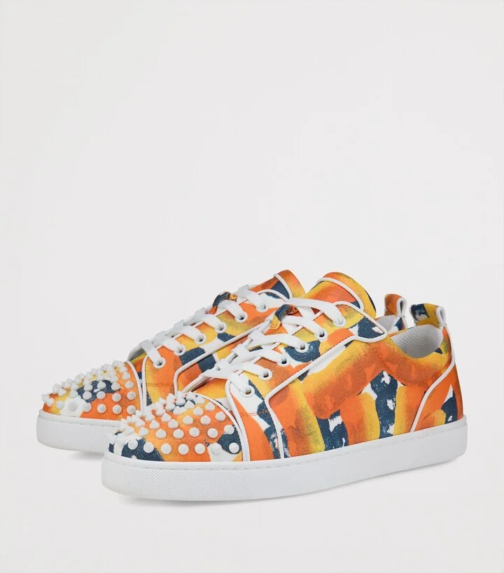 Christian Louboutin Louis Junior Spikes Orlato Sneakers - Image 5