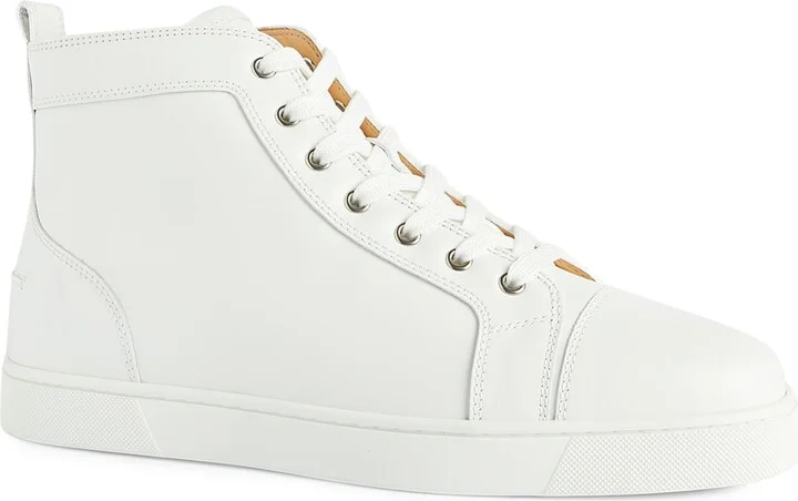 Christian Louboutin Louis Leather High-Top Sneakers
