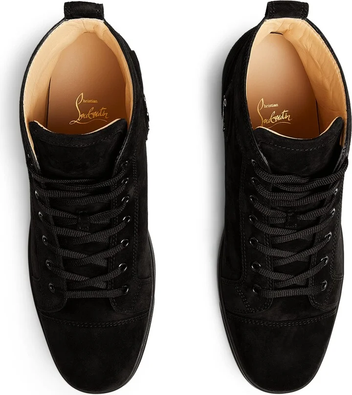 Christian Louboutin Louis Orlato Suede High-Top Sneakers - Image 3