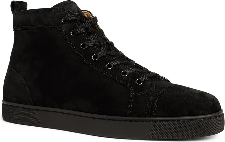 Christian Louboutin Louis Orlato Suede High-Top Sneakers - Image 5