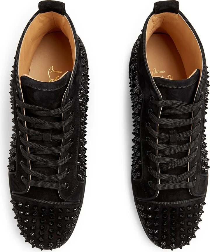 Christian Louboutin Louis Orlato Suede High-Top Sneakers - Image 4