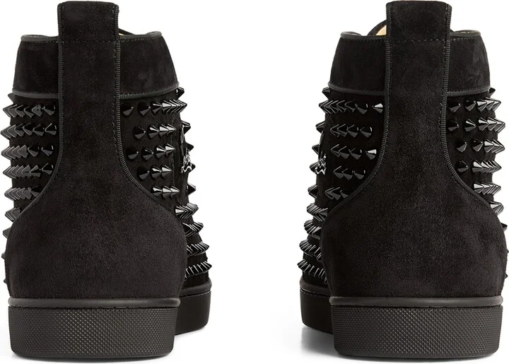 Christian Louboutin Louis Orlato Suede High-Top Sneakers - Image 5