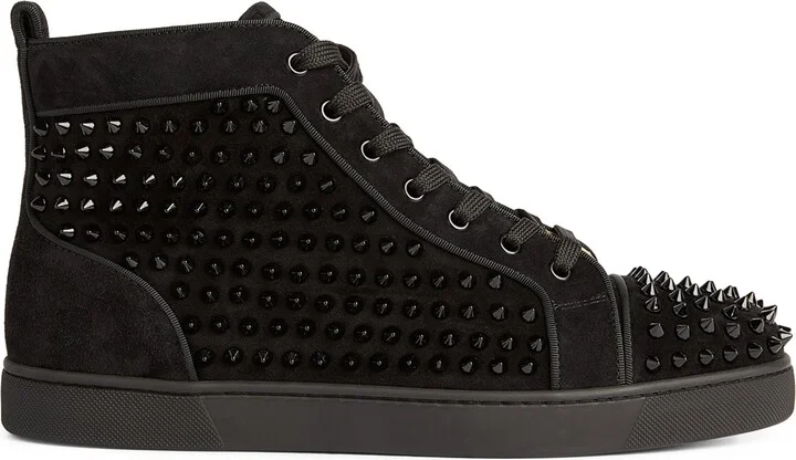 Christian Louboutin Louis Orlato Suede High-Top Sneakers - Image 6