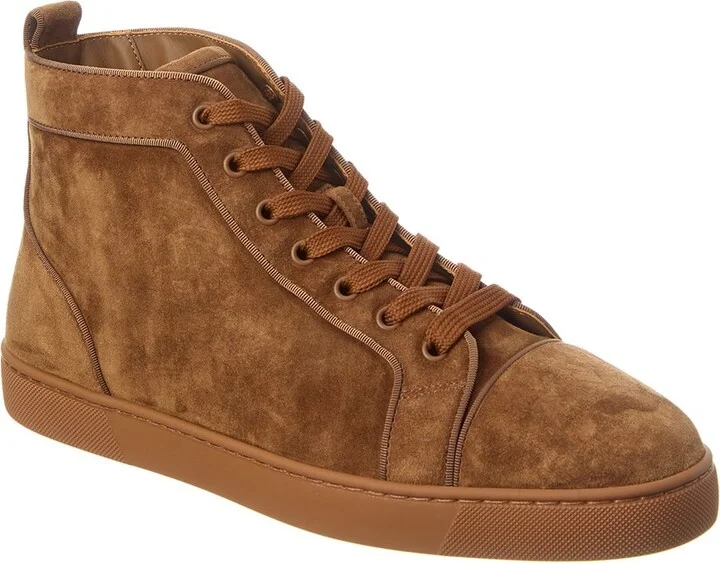 Christian Louboutin Louis Suede High-Top Sneaker