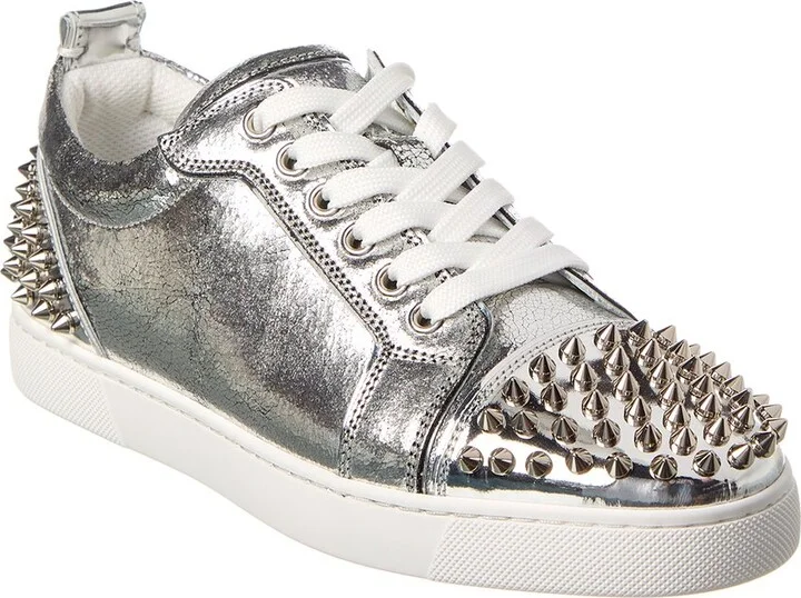 Christian Louboutin Louise Junior Spikes Leather Sneaker