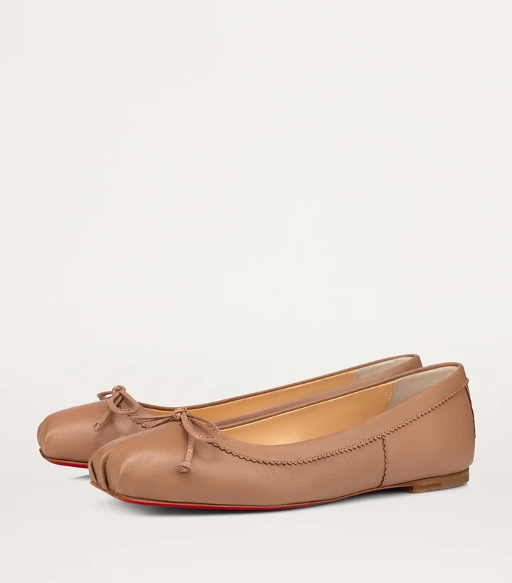 Christian Louboutin Mamadrague Leather Ballet Flats - Image 4