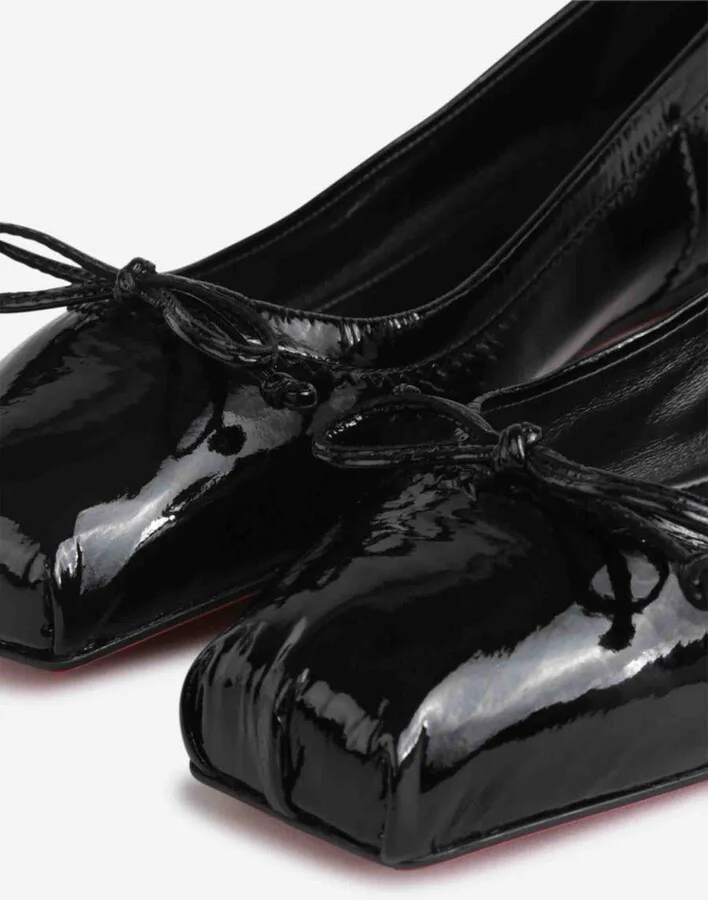 Christian Louboutin Mamadrague Patent Leather Ballerinas - Image 6