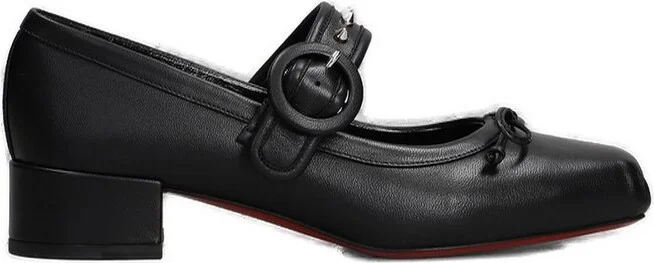 Christian Louboutin Mamastrapita Bow Detailed Ballerinas