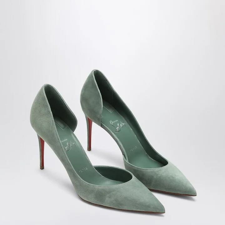 Christian Louboutin Manuka Coloured Suede Kate Pumps - Image 2