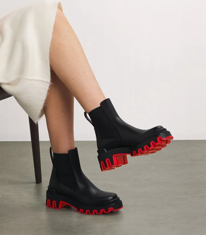 Christian Louboutin Marchacroche Dune Leather Boots - Image 2