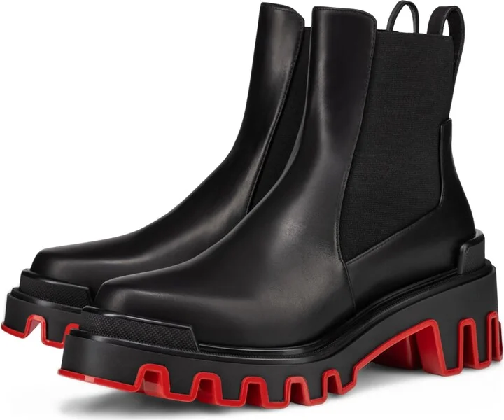 Christian Louboutin Marchacroche Dune Leather Boots - Image 3