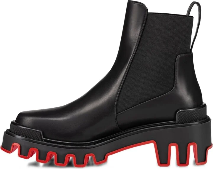 Christian Louboutin Marchacroche Dune Leather Boots - Image 4