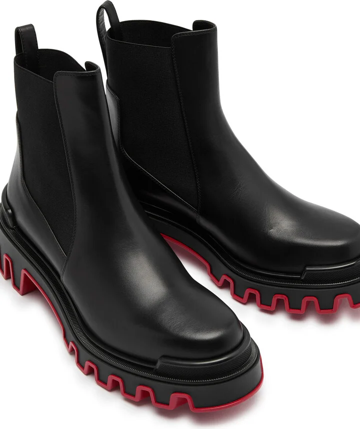 Christian Louboutin Marchacroche Dune Leather Chelsea Boots - Image 3