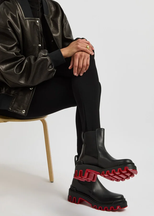 Christian Louboutin Marchacroche Dune Leather Chelsea Boots - Image 5