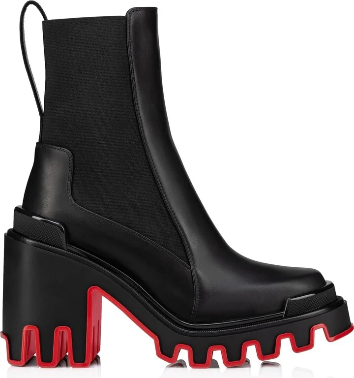 Christian Louboutin Marchacroche Dune Leather Heeled Boots 85