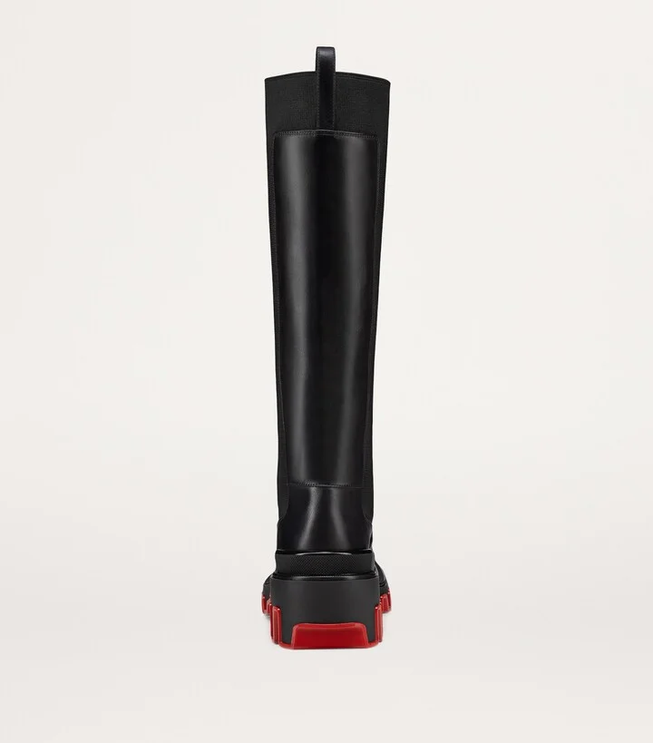 Christian Louboutin Marchacroche Dune Leather Knee-High Boots - Image 5