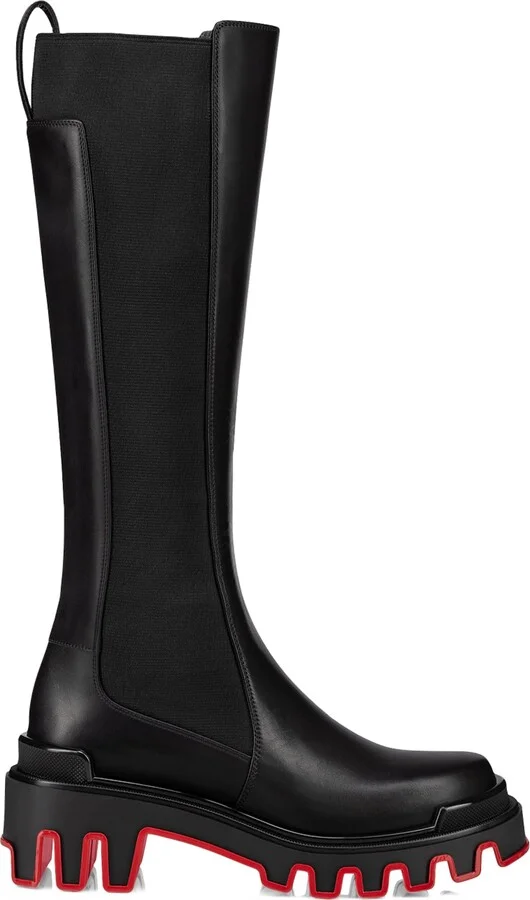 Christian Louboutin Marchacroche Dune Leather Knee-High Boots