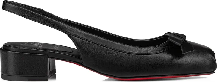 Christian Louboutin Marmaflirt Leather Slingbacks 30