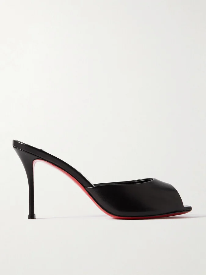 Christian Louboutin - Me Dolly 85 Leather Sandals - Black