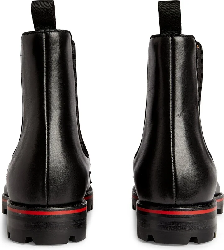 Christian Louboutin Melon Spikes Calfskin Boots - Image 3