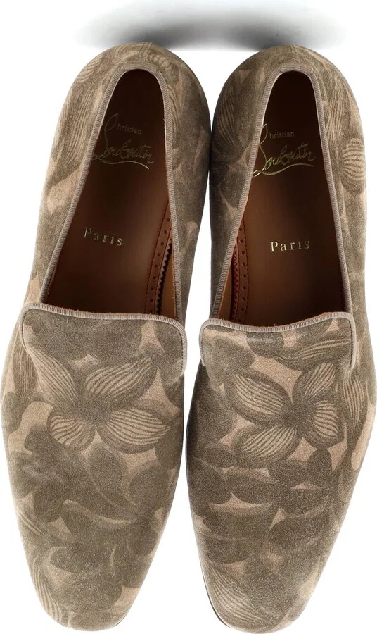 Christian Louboutin Men's Dandelion Loafers Printed Suede - Image 2