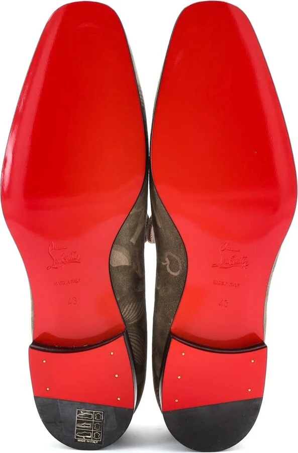 Christian Louboutin Men's Dandelion Loafers Printed Suede - Image 4