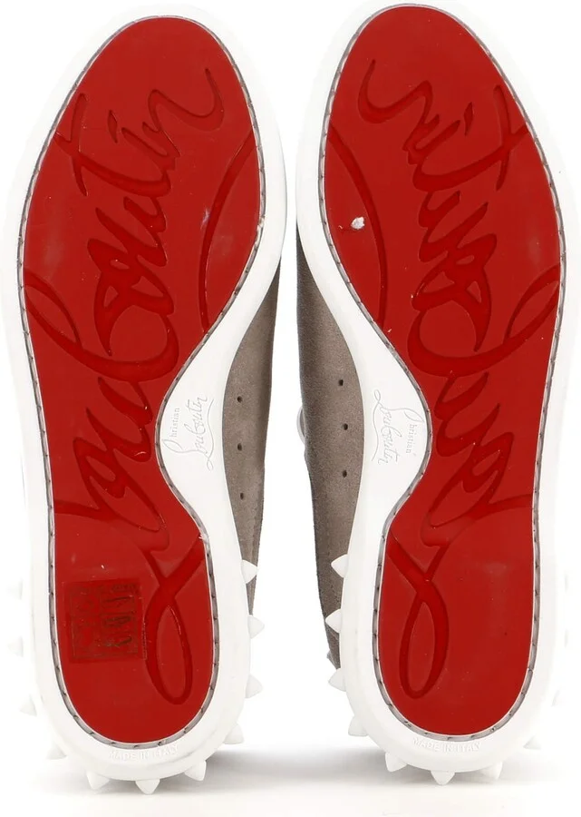 Christian Louboutin Men's Geromoc Lace Up Shoes Spiked Suede - Image 4