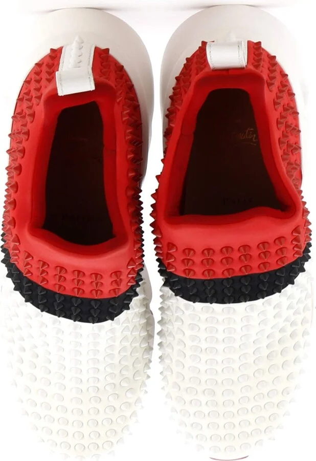 Christian Louboutin Men's Spike Sock Sneakers Spiked Neoprene - Image 2